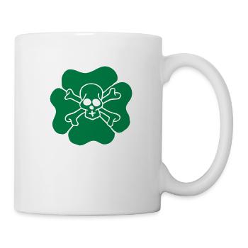 Ireland Clover Shamrock Saint patricks day Skulls - Tasse - Weiß - Rechts
