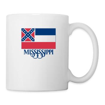 Mississippi Flag - Mug - white - Right