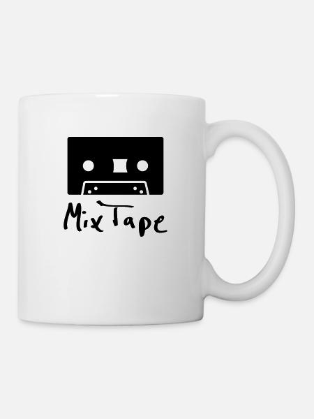 mix tape - Tasse - Weiß