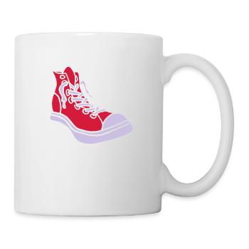 Street Sneaker Basketball Shoes Boots Alternative - Mug - white - Right