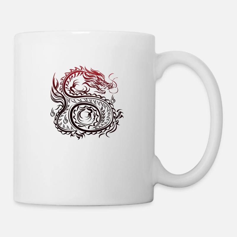 Drache - Tasse - Weiß