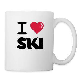 i_love_ski - Tasse - Weiß - Rechts