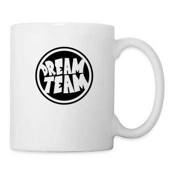 Circle round logo stamp graffiti dream team's frie - Mug - white - Right
