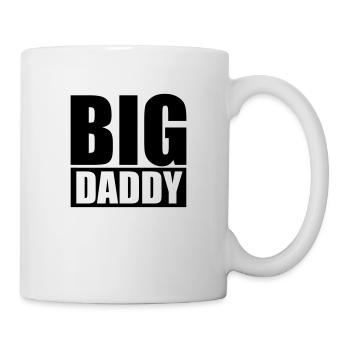 Vatertag Big Daddy Vater Held Papa Logo - Tasse - Weiß - Rechts