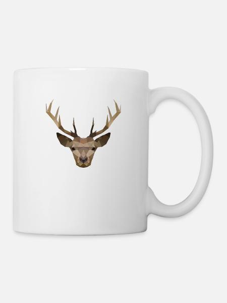 Hirsch - Tasse - Weiß