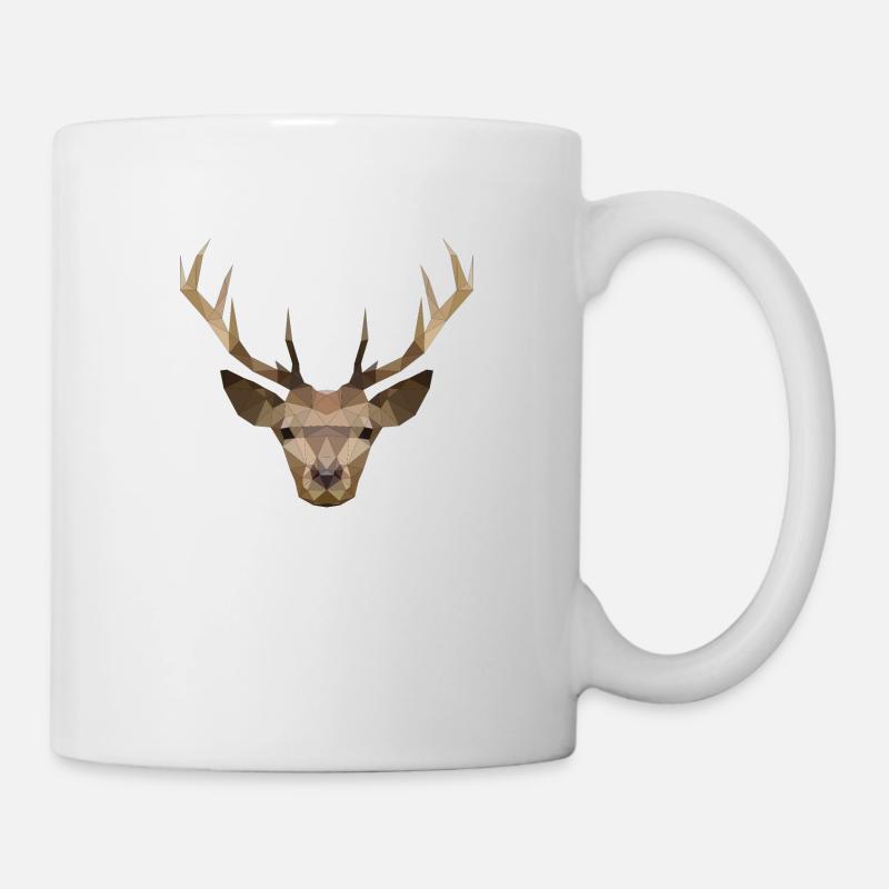 Hirsch - Tasse - Weiß