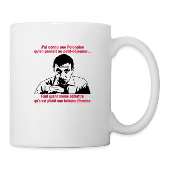 j'ai connu une polonaise lino ventura - Mug blanc - blanc - Droite