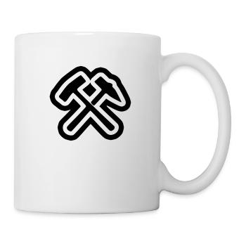Schlägel und Eisen - Tasse - Weiß - Rechts