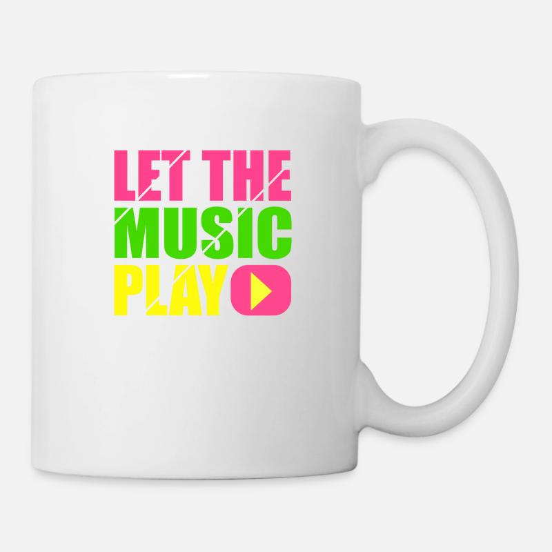 let the music play - Mug blanc - blanc