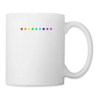 Stars Colorful Rainbow Gift Idea Gift Idea - Mug - white - Right