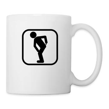Ass pictogram - Mug - white - Right