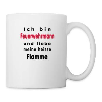 Ich bin Feuerwehrmann... - Tasse - Weiß - Rechts