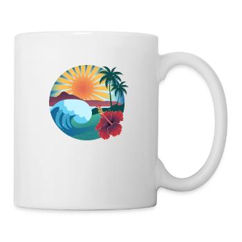 Vibes of Hawaii - Tasse - Weiß - Rechts