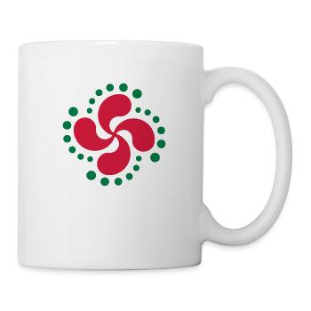 Croix Basque - Lauburu 09 - Mug blanc - blanc - Droite