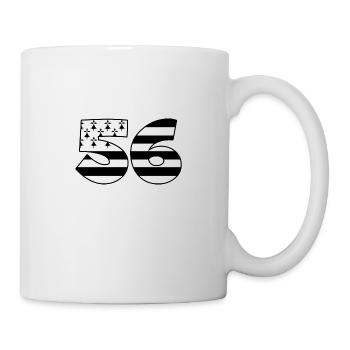 56 bzh breton Bretagne Morbihan - Mug blanc - blanc - Droite