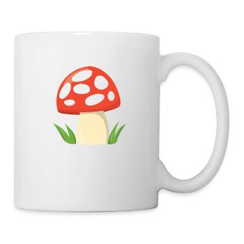 Pilz - Tasse - Weiß - Rechts