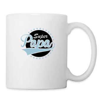 Super Papa - Tasse - Weiß - Rechts