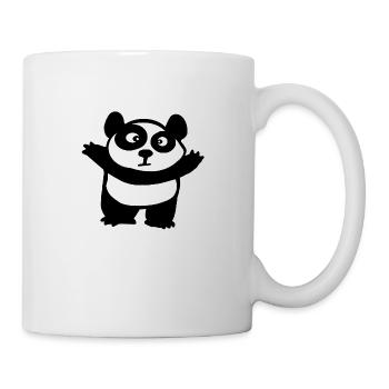 cartoon panda cute child baby fun funny animal - Mug - white - Right