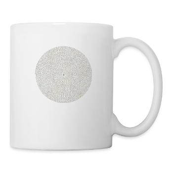 Pi mathematics gift math spiral circle irrational - Tasse - Weiß - Rechts