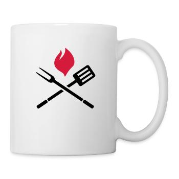 BBQ barbecue - Mug - white - Right