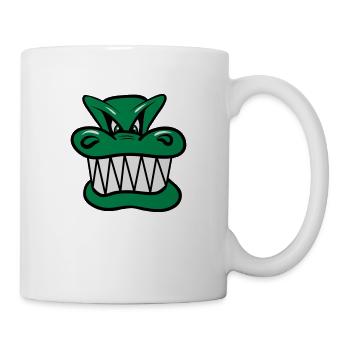 Drache böse witzig Cool Comic - Tasse - Weiß - Rechts