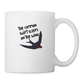 Drôle d'oiseau rapide fait dire cadeau - Mug blanc - blanc - Droite