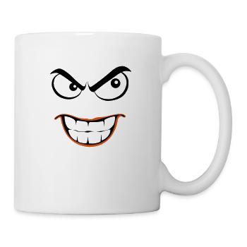 smiley evil - Mug - white - Right