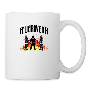 pompiers - Mug blanc - blanc - Droite