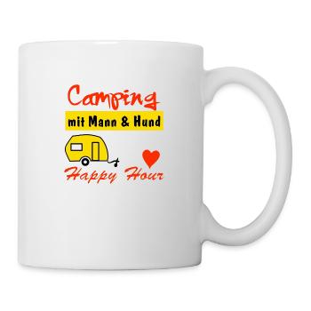 happy hour - Tasse - Weiß - Rechts
