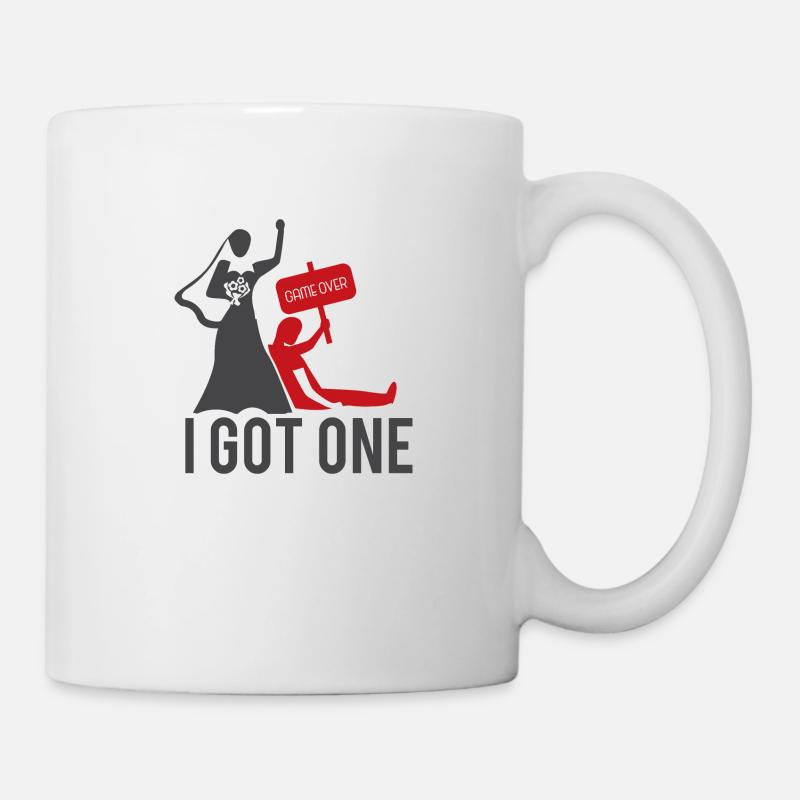 Design cool pour le mariage et le jour du mariage - Mug blanc - blanc