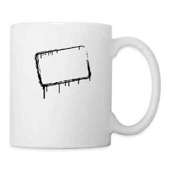 Cadre de graffiti - Mug blanc - blanc - Droite