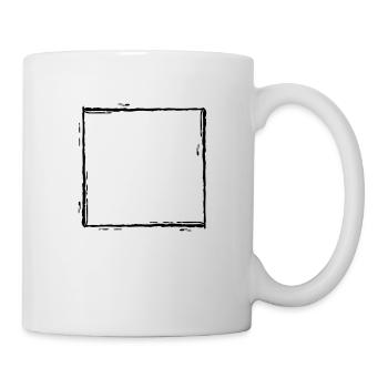 Brush frame lines - Mug - white - Right