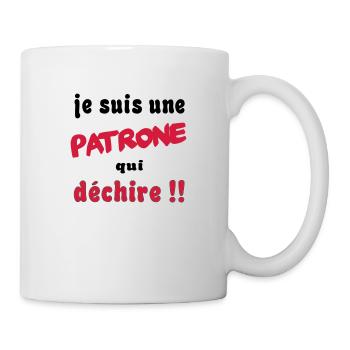 Je suis une patrone qui déchire - Mug blanc - blanc - Droite