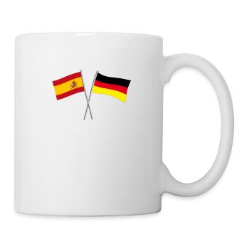 Drapeau Espagne Allemagne - Mug blanc - blanc - Droite