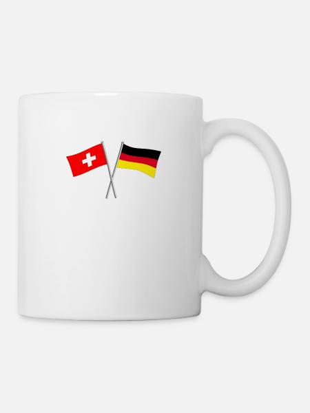 Deutschland Schweiz - Tasse - Weiß
