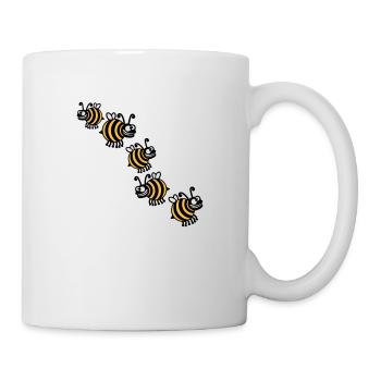Thick crazy bees - Mug - white - Right