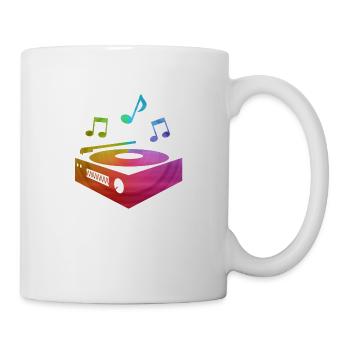 colorful record player - Mug - white - Right