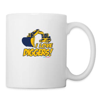 I Love Diggers - Mug - white - Right