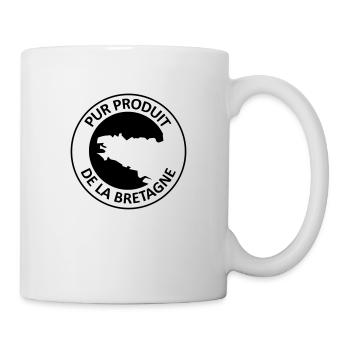 Pur Produit de la Bretagne - Mug blanc - blanc - Droite