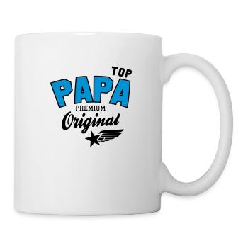 Original TOP PAPA - Premium 2 Color Dad - Tasse - Weiß - Rechts