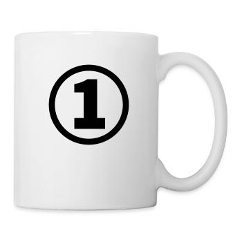 Nummer eins - Tasse - Weiß - Rechts