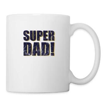 Superdad Familie Stolzer Vater Väter Geschenk - Tasse - Weiß - Rechts