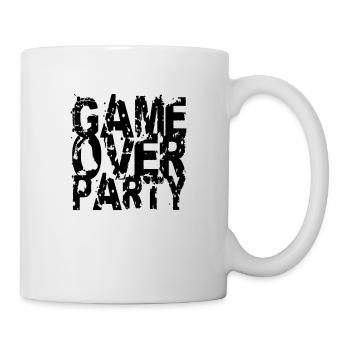 Game Over Party Abdruck Design - Tasse - Weiß - Rechts