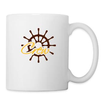 Crew Steuerrad Rang Logo - Tasse - Weiß - Rechts