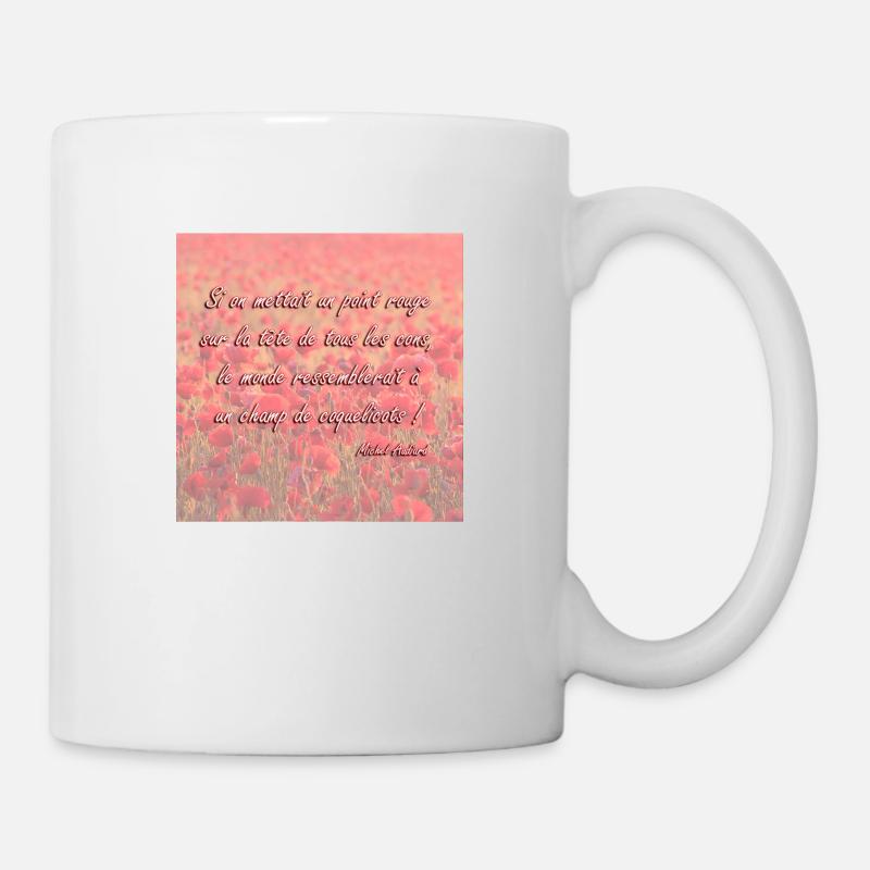 Champs de coquelicots - Mug blanc - blanc