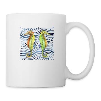 Seepferdchen - Tasse - Weiß - Rechts