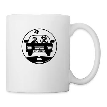 Just Married – Flitterwochen (1C) - Tasse - Weiß - Rechts