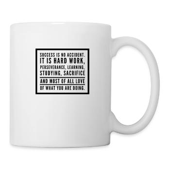 Le succès n'est pas un hasard. Dis en noir - Mug blanc - blanc - Droite