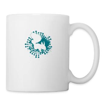 Süßes Eichhörnchen in freier Wildbahn Geschenk - Tasse - Weiß - Rechts