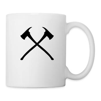 feu 2 axes - Mug blanc - blanc - Droite